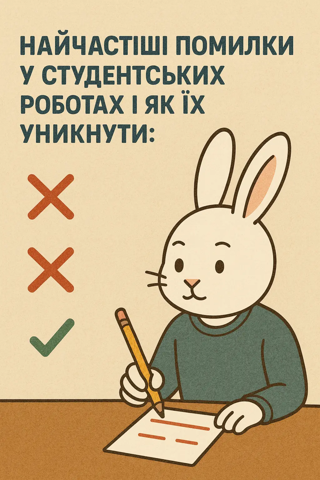 Найчастіші помилки у студентських роботах і як їх уникнути: інструкція від Bunny Writing