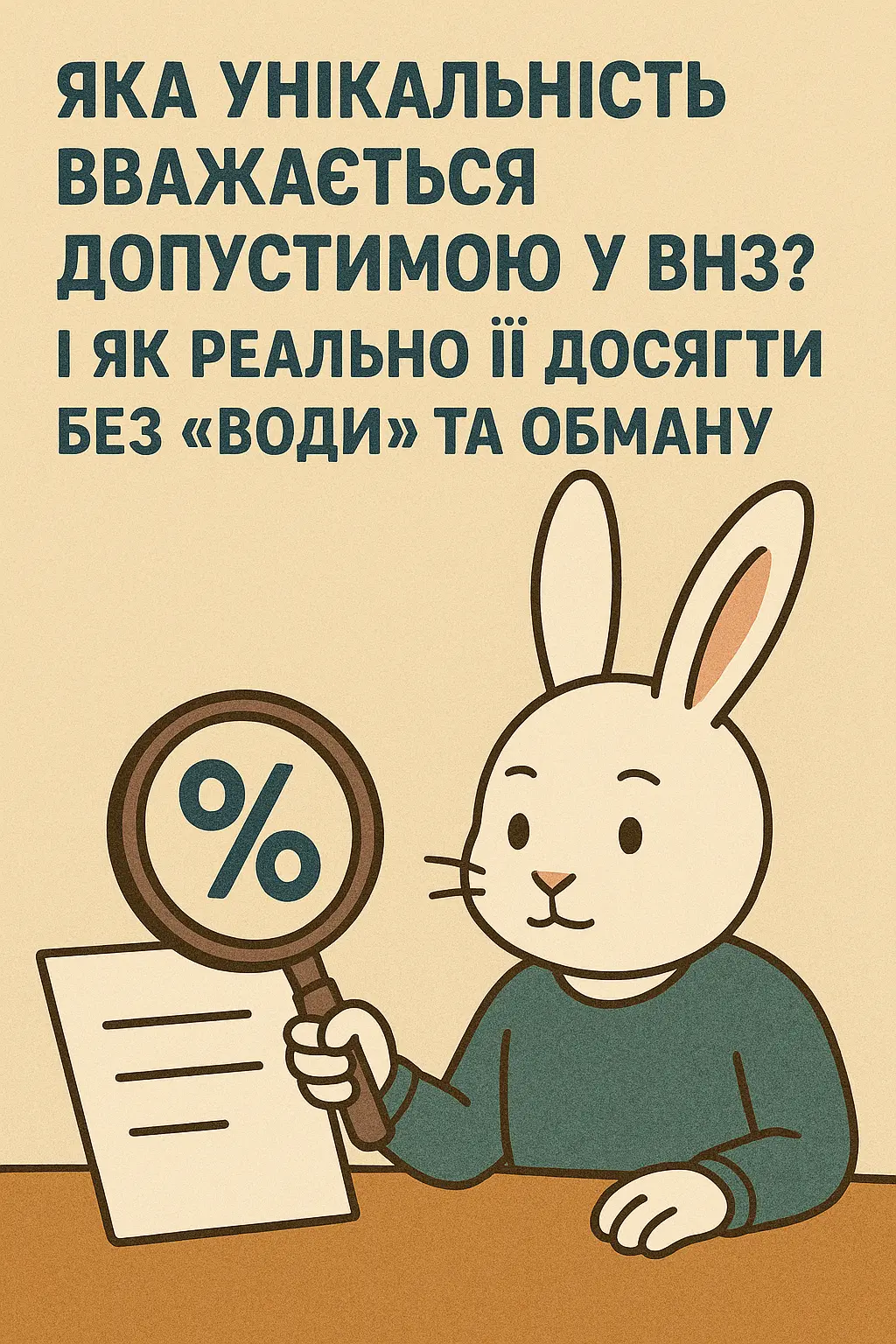 Яка унікальність вважається допустимою у ВНЗ? І як реально її досягти без “води” та обману
